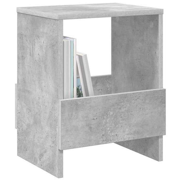 Raft pentru reviste 2 pcs Gri din beton 35 x 30 x 45 cm - WALTI WALTI