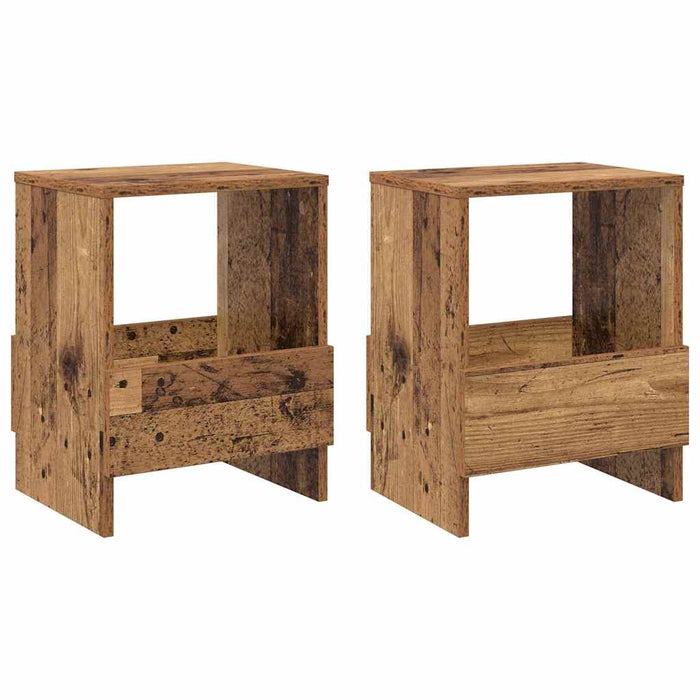 Raft pentru reviste 2 pcs Lemn vechi 35 x 30 x 45 cm - WALTI WALTI