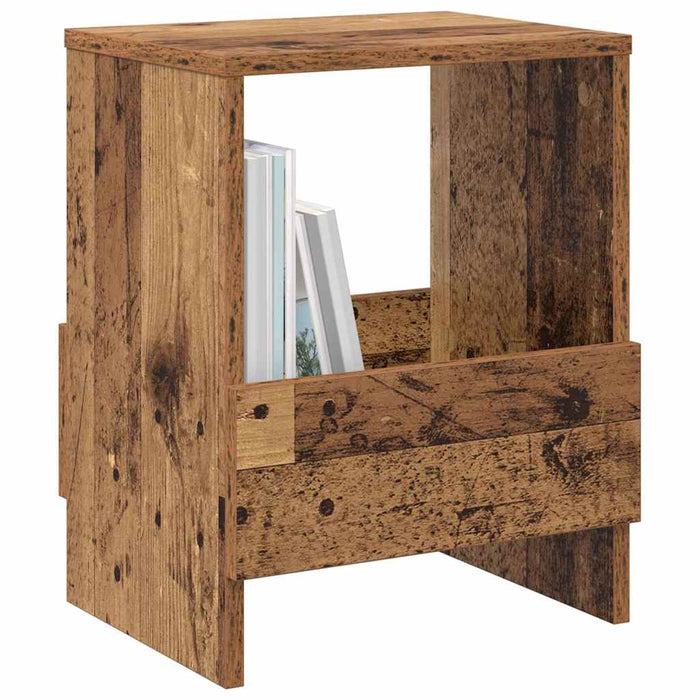 Raft pentru reviste 2 pcs Lemn vechi 35 x 30 x 45 cm - WALTI WALTI