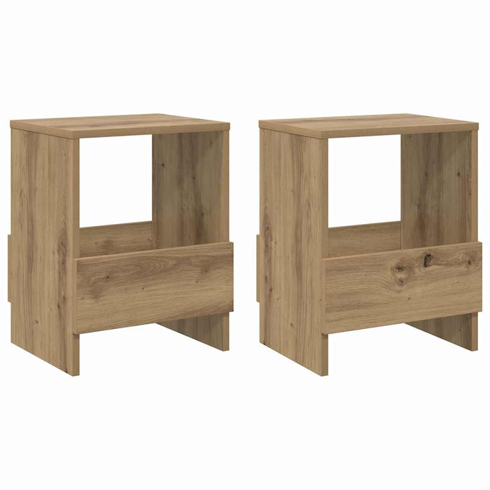 Raft pentru reviste 2 pcs Stejar Artizanal 35 x 30 x 45 cm - WALTI WALTI
