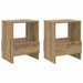 Raft pentru reviste 2 pcs Stejar Artizanal 35 x 30 x 45 cm - WALTI WALTI