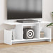 Support TV Alb 102 x 35 x 45 cm Lemn compozit - WALTI WALTI