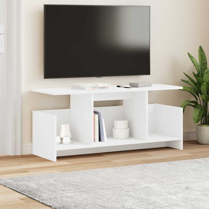 Support TV Alb 102 x 35 x 45 cm Lemn compozit - WALTI WALTI