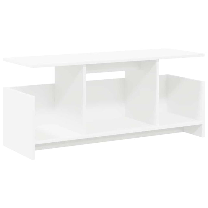 Support TV Alb 102 x 35 x 45 cm Lemn compozit - WALTI WALTI