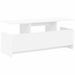 Support TV Alb 102 x 35 x 45 cm Lemn compozit - WALTI WALTI