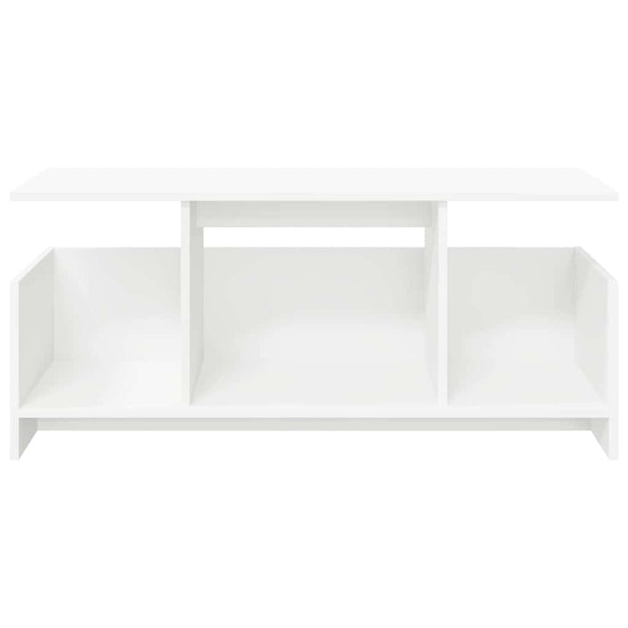 Support TV Alb 102 x 35 x 45 cm Lemn compozit - WALTI WALTI