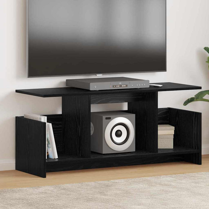 Support TV Stejar Negru 102 x 35 x 45 cm Lemn compozit - WALTI WALTI