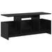Support TV Stejar Negru 102 x 35 x 45 cm Lemn compozit - WALTI WALTI