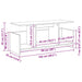 Support TV Gri din beton 102 x 35 x 45 cm Lemn compozit - WALTI WALTI