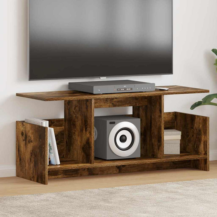 Support TV Stejar fumuriu 102 x 35 x 45 cm Lemn compozit - WALTI WALTI