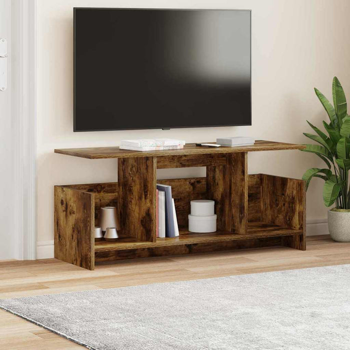 Support TV Stejar fumuriu 102 x 35 x 45 cm Lemn compozit - WALTI WALTI