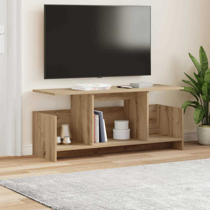 Support TV Stejar Artizanal 102 x 35 x 45 cm Lemn compozit - WALTI WALTI