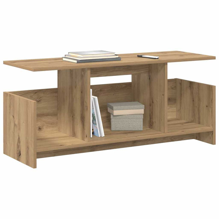 Support TV Stejar Artizanal 102 x 35 x 45 cm Lemn compozit - WALTI WALTI