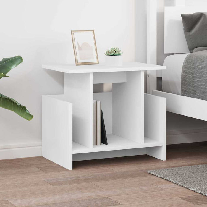 Support TV Alb 50 x 35 x 45 cm Lemn compozit - WALTI WALTI