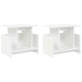 Support TV 2 pcs Alb 50 x 35 x 45 cm Lemn compozit - WALTI WALTI