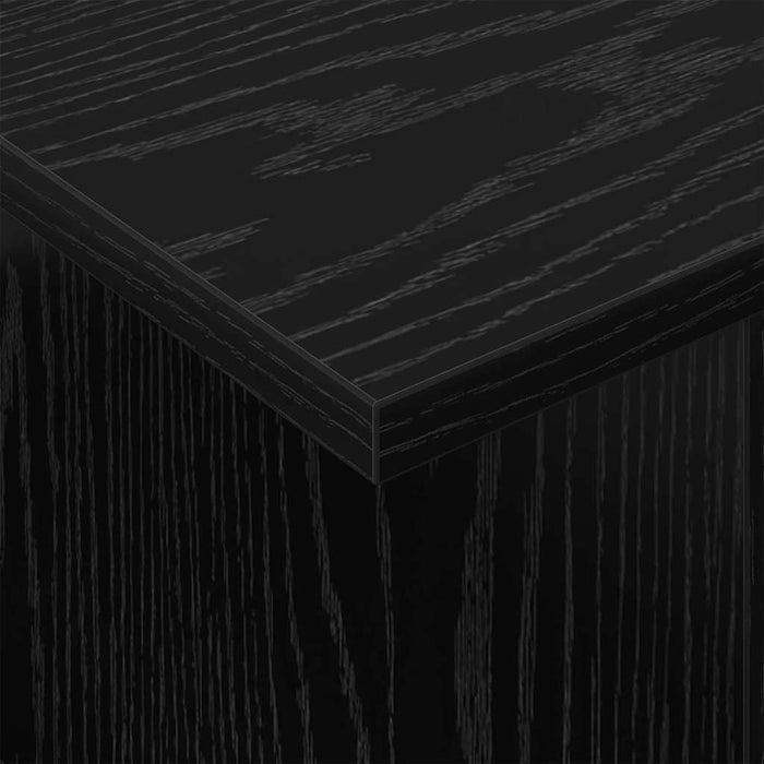 Support TV 2 pcs Stejar Negru 50 x 35 x 45 cm Lemn compozit - WALTI WALTI