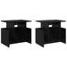 Support TV 2 pcs Stejar Negru 50 x 35 x 45 cm Lemn compozit - WALTI WALTI