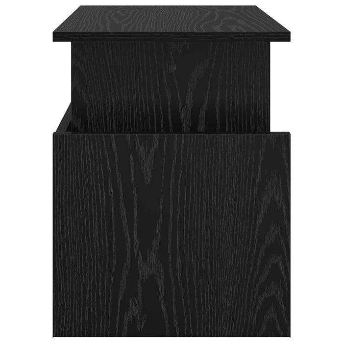 Support TV 2 pcs Stejar Negru 50 x 35 x 45 cm Lemn compozit - WALTI WALTI