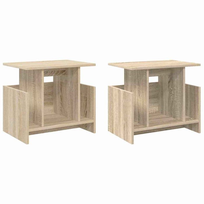 Support TV 2 pcs Stejar Sonoma 50 x 35 x 45 cm Lemn compozit - WALTI WALTI