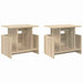 Support TV 2 pcs Stejar Sonoma 50 x 35 x 45 cm Lemn compozit - WALTI WALTI