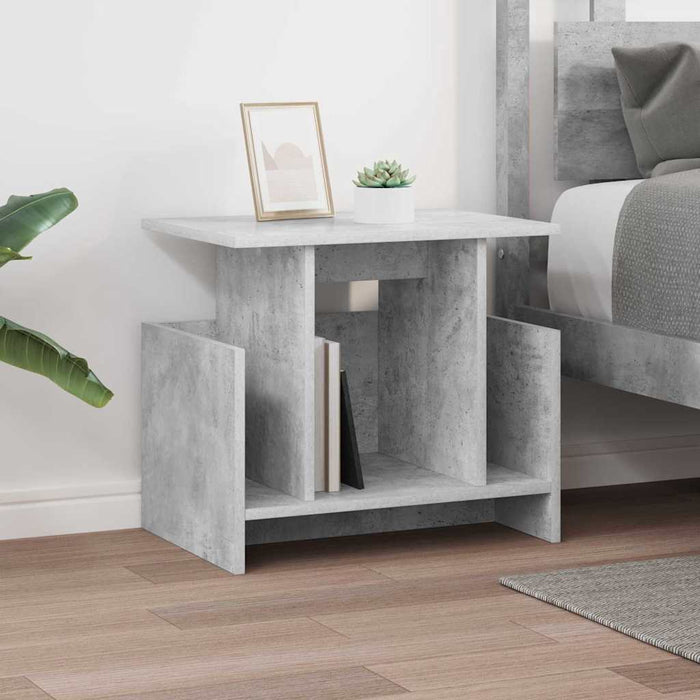 Support TV 2 pcs Gri din beton 50 x 35 x 45 cm Lemn compozit - WALTI WALTI