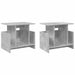 Support TV 2 pcs Gri din beton 50 x 35 x 45 cm Lemn compozit - WALTI WALTI