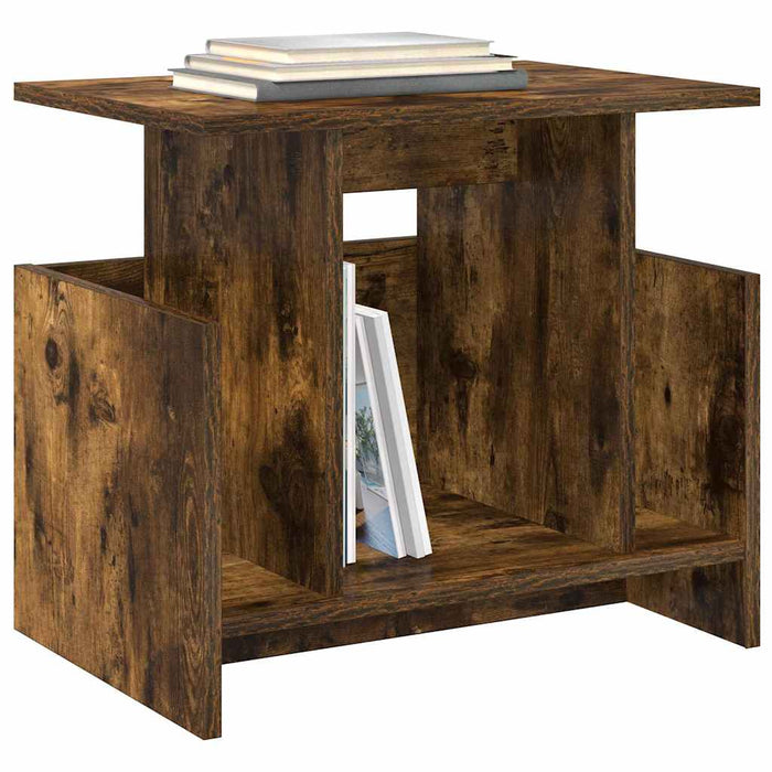 Support TV 2 pcs Stejar fumuriu 50 x 35 x 45 cm Lemn compozit - WALTI WALTI