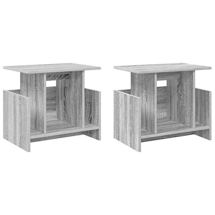 Support TV 2 pcs Gri Sonoma 50 x 35 x 45 cm Lemn compozit - WALTI WALTI