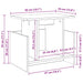 Support TV Lemn vechi 50 x 35 x 45 cm Lemn compozit - WALTI WALTI