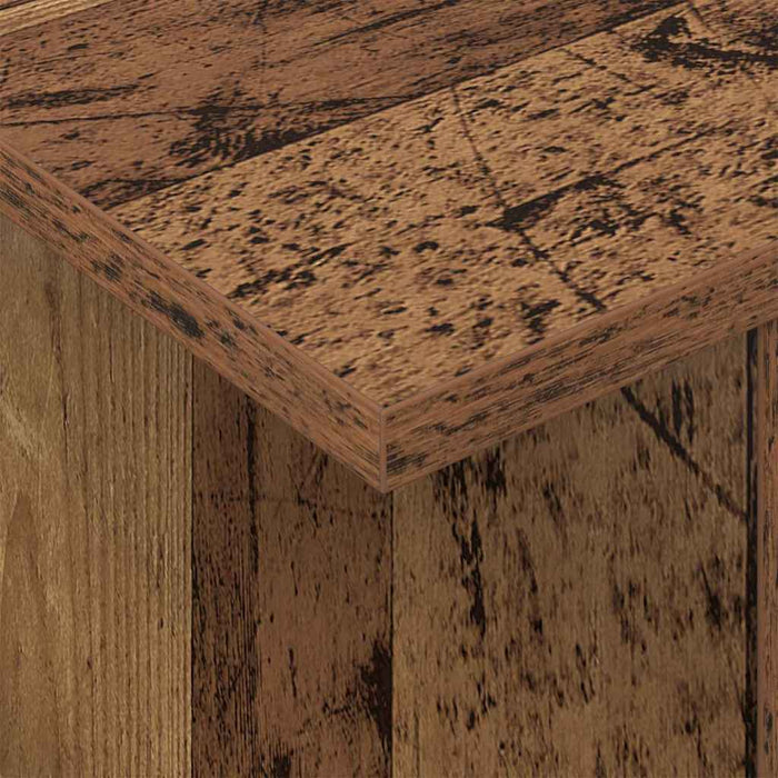 Support TV 2 pcs Lemn vechi 50 x 35 x 45 cm Lemn compozit - WALTI WALTI