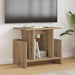 Support TV Stejar Artizanal 50 x 35 x 45 cm Lemn compozit - WALTI WALTI