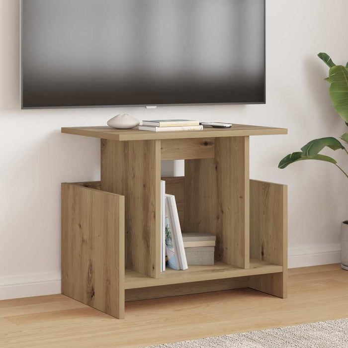Support TV 2 pcs Stejar Artizanal 50 x 35 x 45 cm Lemn compozit - WALTI WALTI