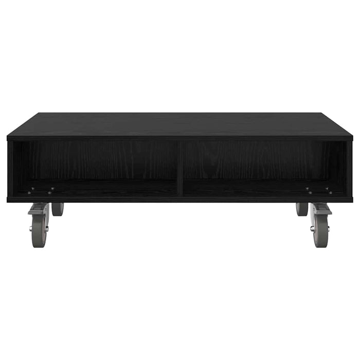 Masă laterală cu roți Stejar Negru 90 x 50 x 30 cm - WALTI WALTI
