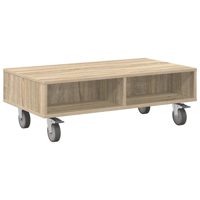 Masă laterală cu roți Stejar Sonoma 90 x 50 x 30 cm - WALTI WALTI
