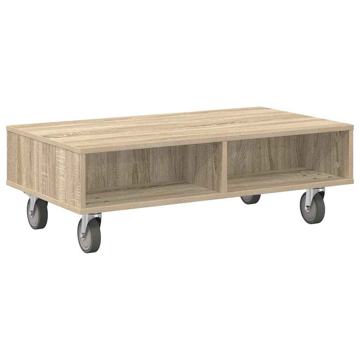Masă laterală cu roți Stejar Sonoma 90 x 50 x 30 cm - WALTI WALTI