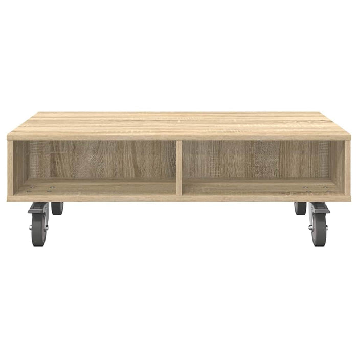 Masă laterală cu roți Stejar Sonoma 90 x 50 x 30 cm - WALTI WALTI