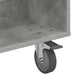 Masă laterală cu roți Gri din beton 90 x 50 x 30 cm - WALTI WALTI