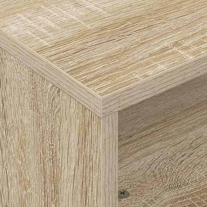 Masă laterală cu roți Stejar Sonoma 50 x 50 x 30 cm - WALTI WALTI