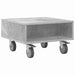 Masă laterală cu roți Gri din beton 50 x 50 x 30 cm - WALTI WALTI