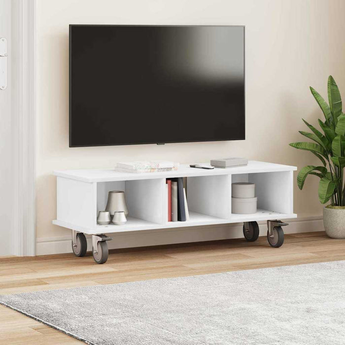 Support TV Alb 100 x 35 x 35 cm Lemn compozit - WALTI WALTI