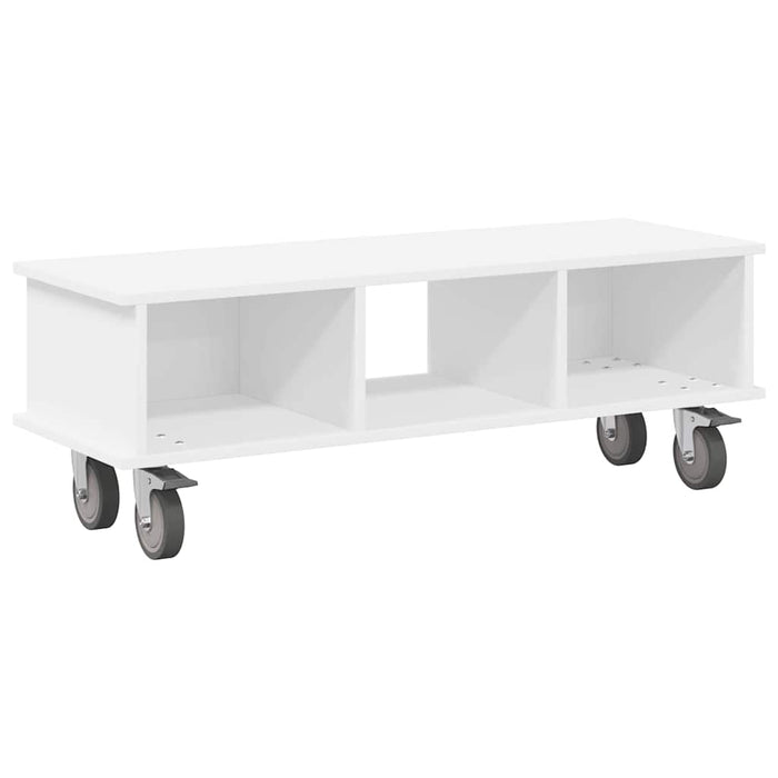 Support TV Alb 100 x 35 x 35 cm Lemn compozit - WALTI WALTI