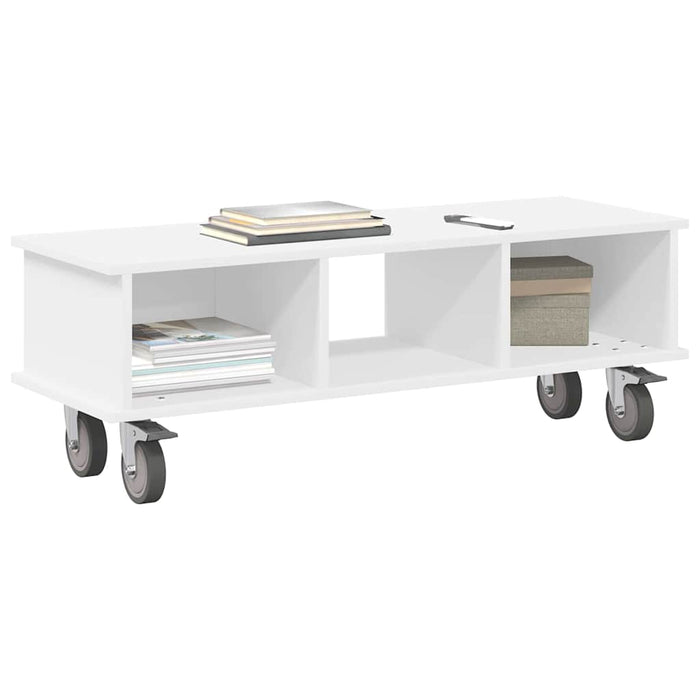 Support TV Alb 100 x 35 x 35 cm Lemn compozit - WALTI WALTI