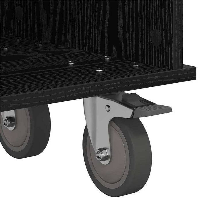Support TV Stejar Negru 100 x 35 x 35 cm Lemn compozit - WALTI WALTI