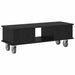 Support TV Stejar Negru 100 x 35 x 35 cm Lemn compozit - WALTI WALTI
