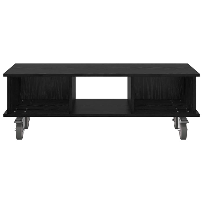 Support TV Stejar Negru 100 x 35 x 35 cm Lemn compozit - WALTI WALTI