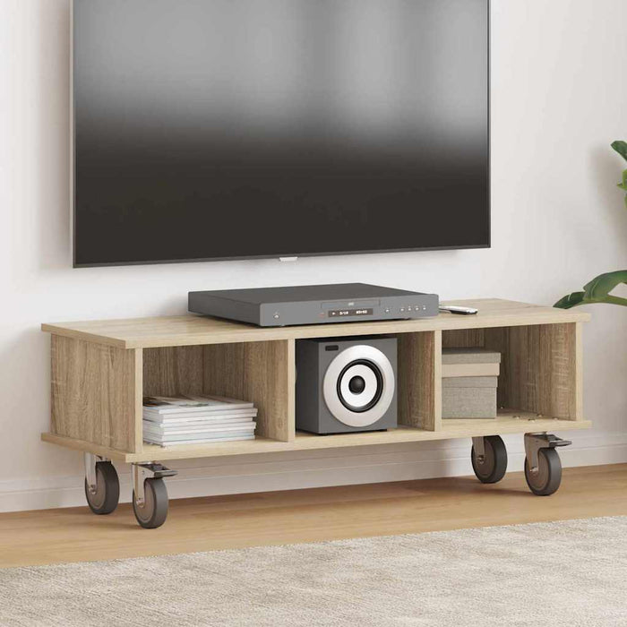 Support TV Stejar Sonoma 100 x 35 x 35 cm Lemn compozit - WALTI WALTI