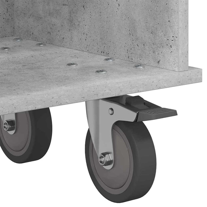 Support TV Gri din beton 100 x 35 x 35 cm Lemn compozit - WALTI WALTI