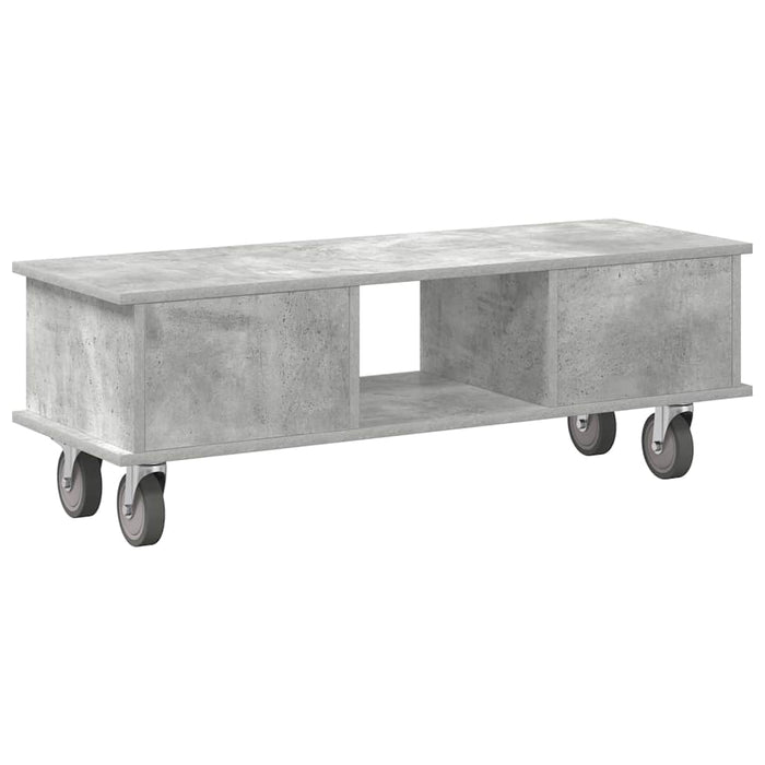 Support TV Gri din beton 100 x 35 x 35 cm Lemn compozit - WALTI WALTI