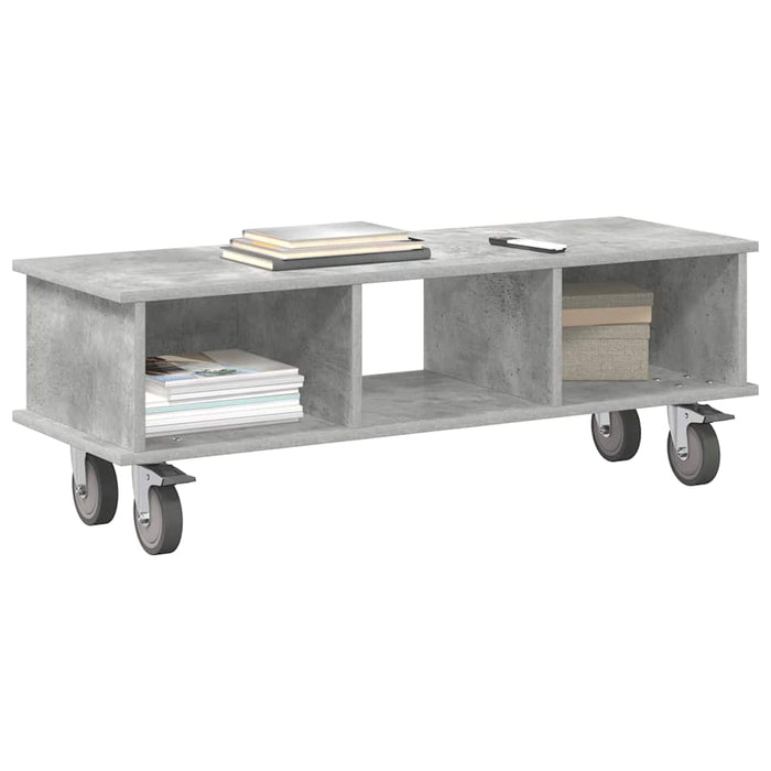 Support TV Gri din beton 100 x 35 x 35 cm Lemn compozit - WALTI WALTI
