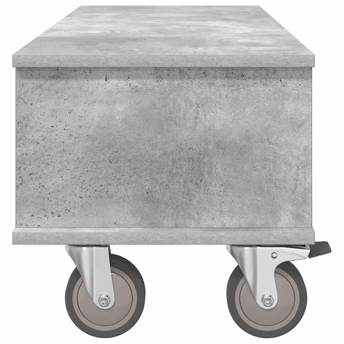 Support TV Gri din beton 100 x 35 x 35 cm Lemn compozit - WALTI WALTI